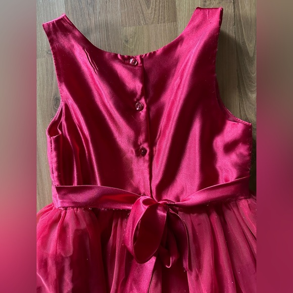 ❤️ Red Glittery Tulle Emily West Holiday Dress size 16 ❤️ - Picture 6 of 9